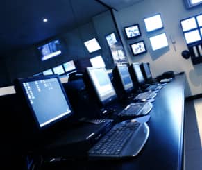 Desk at monitoring center